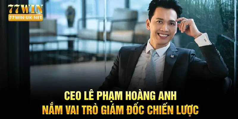 CEO Lê Phạm Hoàng Anh nắm vai trò giám đốc chiến lược 